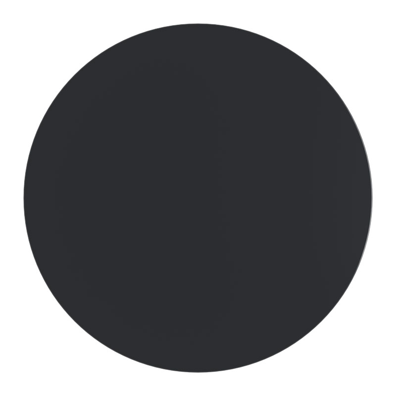 Table top Scenic Werzalit black Φ70cm, 35mm thick