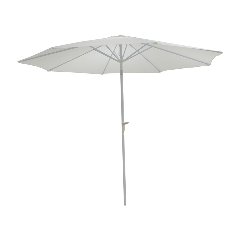 Professional umbrella Frow white aluminum-beige fabric Φ3m