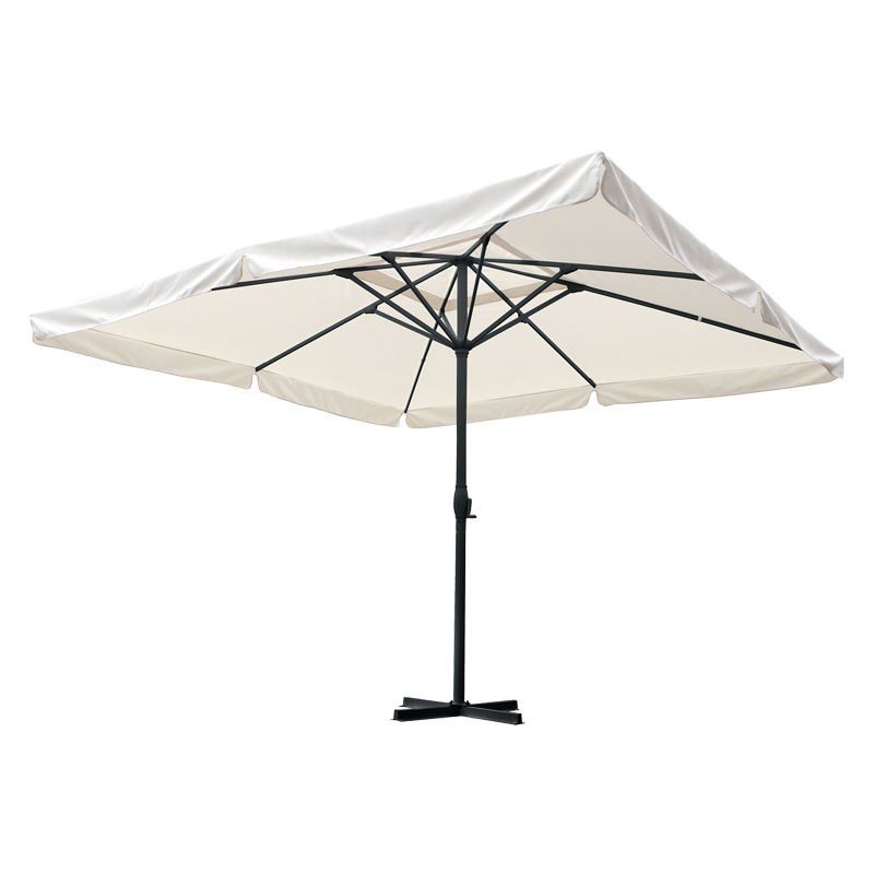 Professional umbrella Shoreline one-piece mesh aluminum-beige fabric 4x4x2.9m