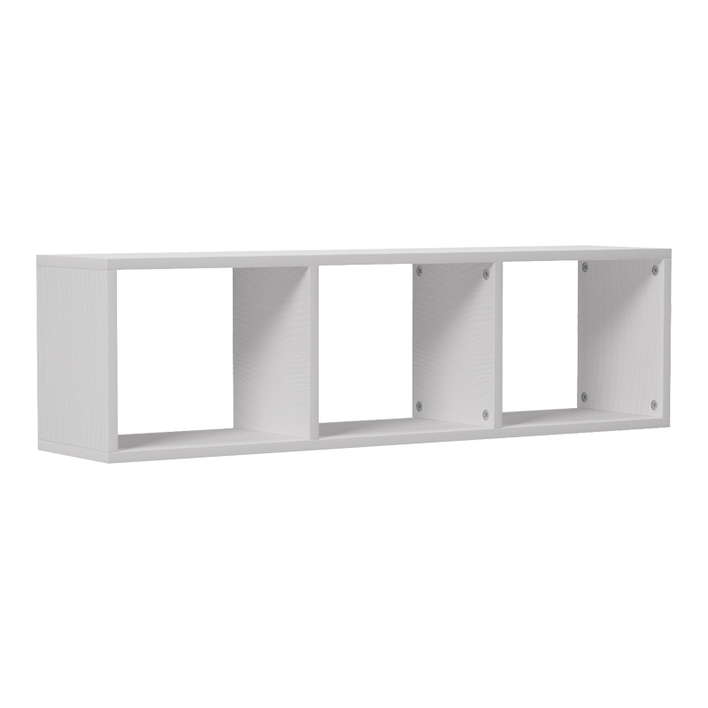Wall shelf Mikoro in white color 90x22x25.6cm