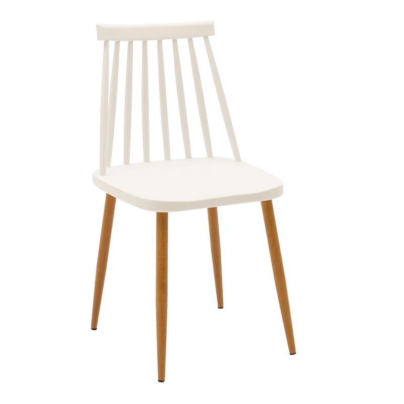 Chair Aurora PP white-natural leg 43x48x79cm