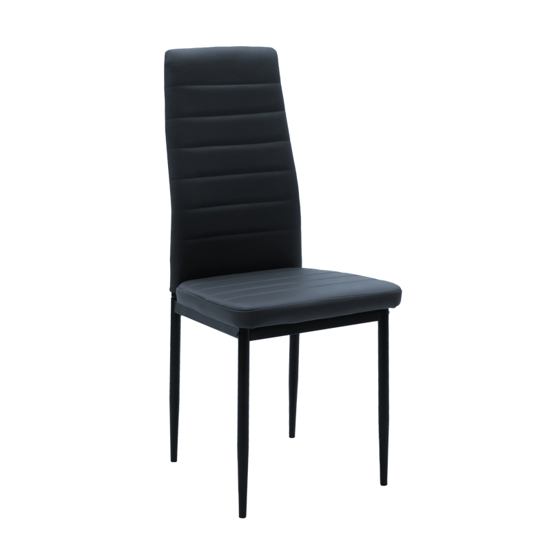 Chair Parker PU anthracite-black leg 42x48x98cm