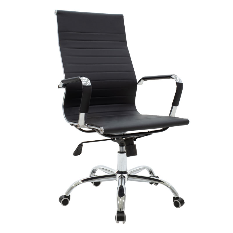 Manager office chair Valter black pu 55.5x58x108cm