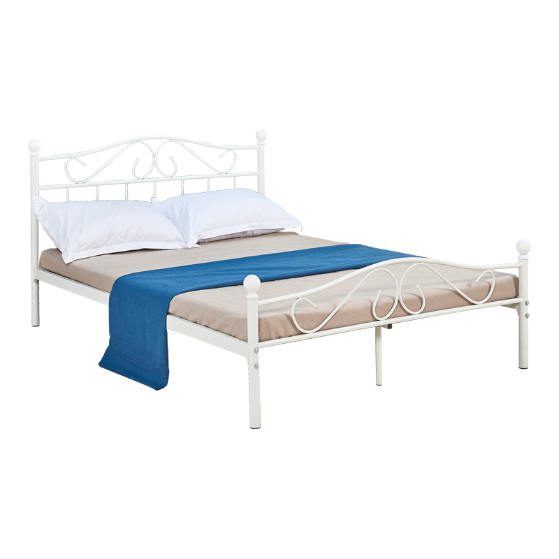Bed Yorick white metal 150x200cm