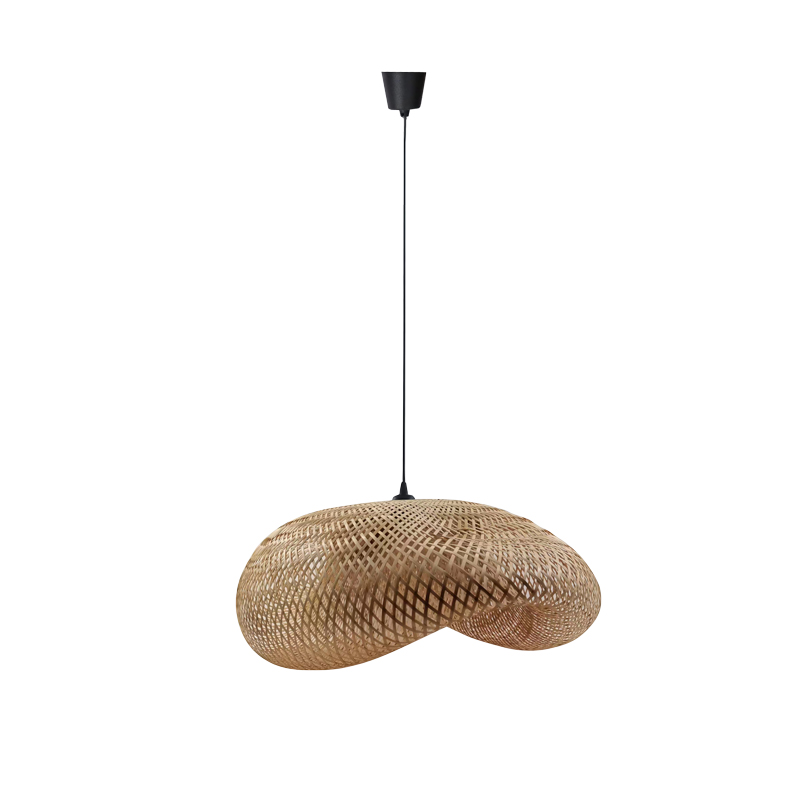 Ceiling light Bobon Inart E27 natural bamboo D76x22cm