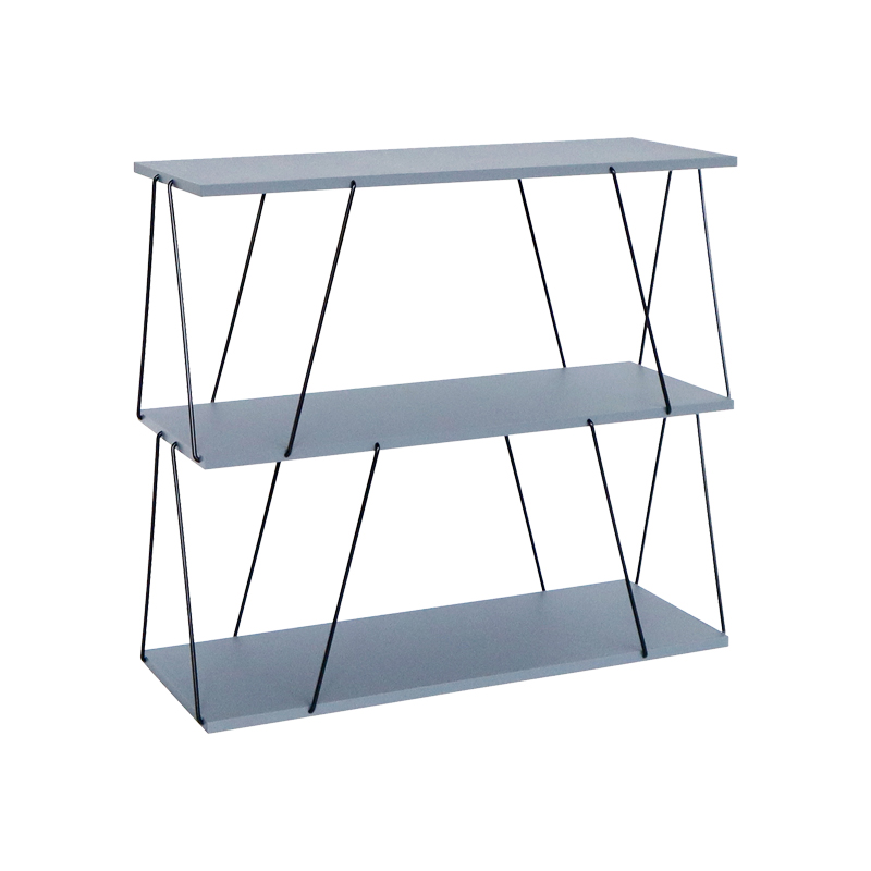 Side table-shelf Tars grey-black 80x30x69.2cm