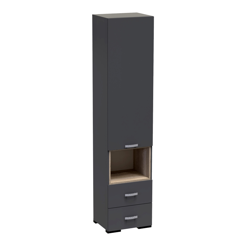 Display-column Toscana in anthracite shade 50x42x222.5cm