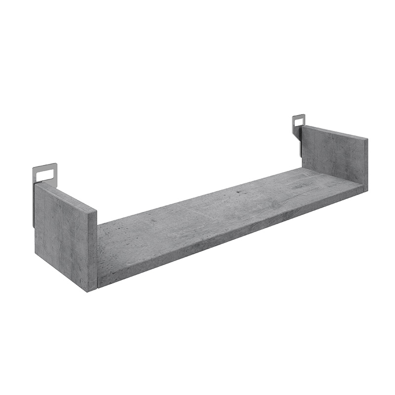 Wall shelf Derva in cement grey color 60x15x10cm