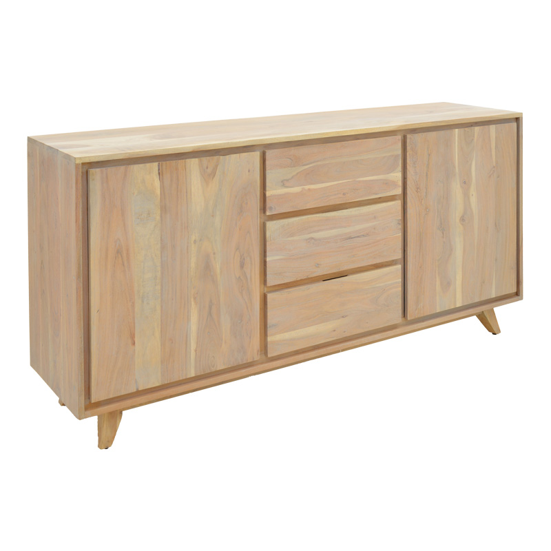 Emira buffet, acacia wood in natural shade, 160x40x80cm