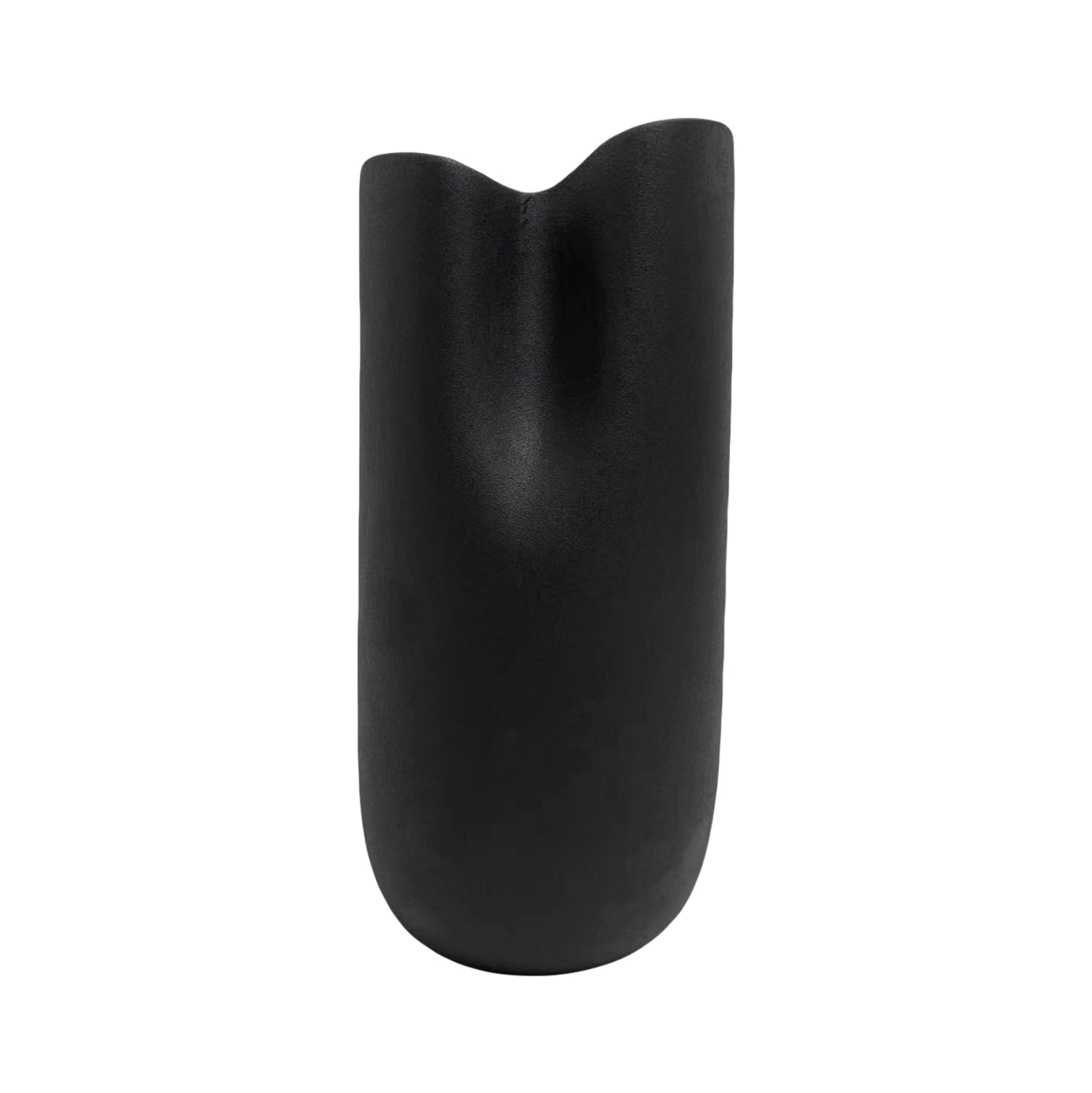 CERAMIC TABLE DECOR GLAZE HM4606.02 MATTE BLACK 17x16.5x38Hcm.