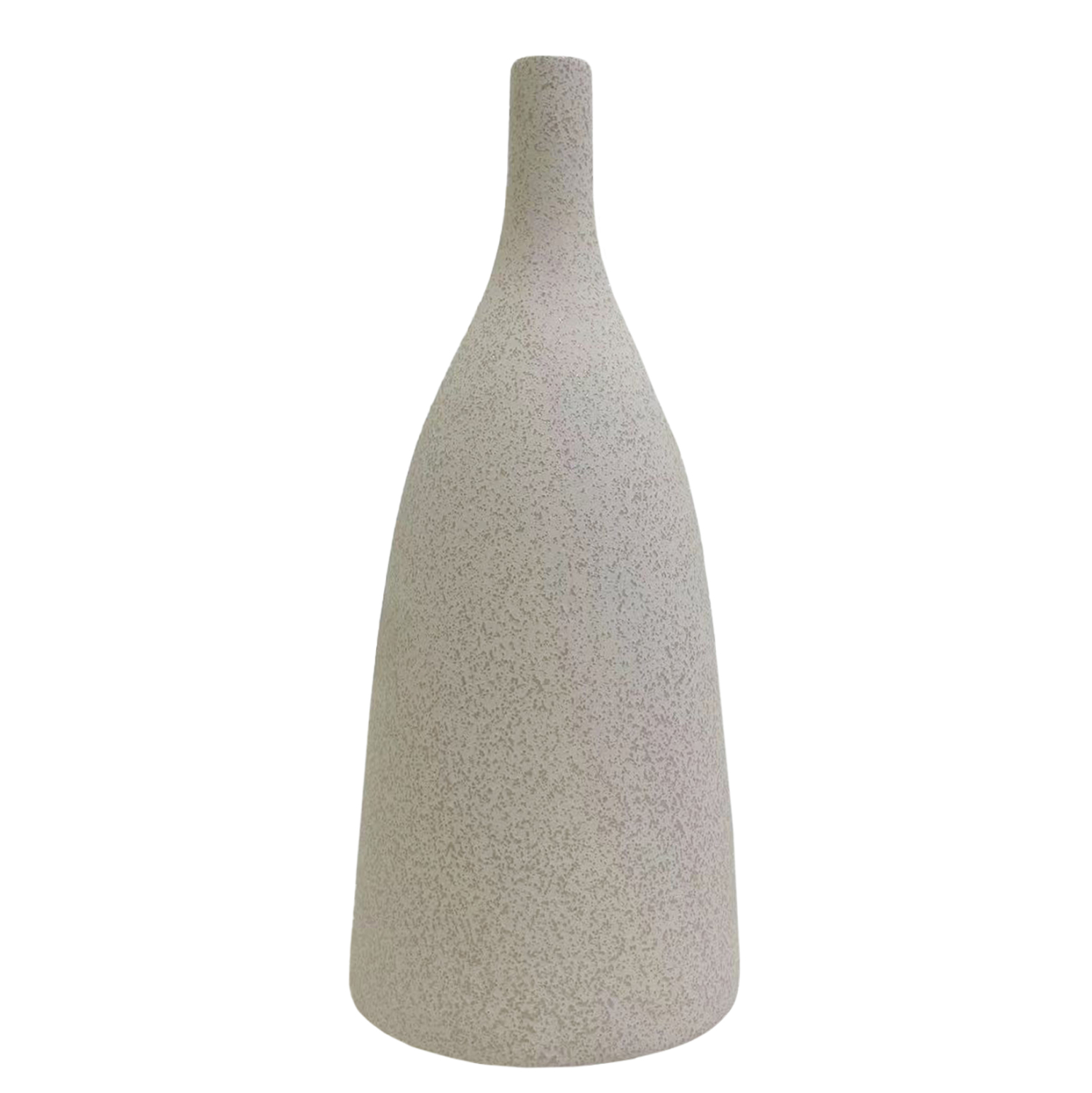 CERAMIC TABLE DECOR GALAD HM4635.01 OFF WHITE WITH CRYSTALLISATION Φ14x33,5H cm.