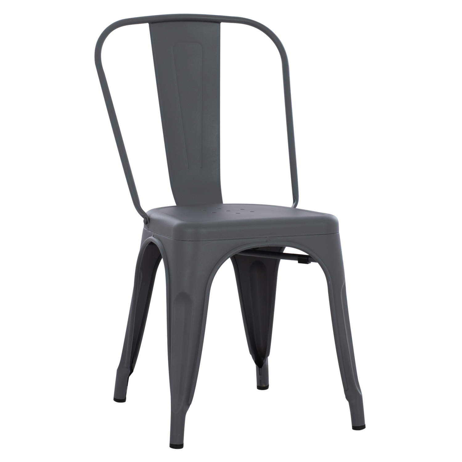 DINING CHAIR MELITA-PRO HM8641.50 METAL IN GREY 44x47x84.5Hcm.