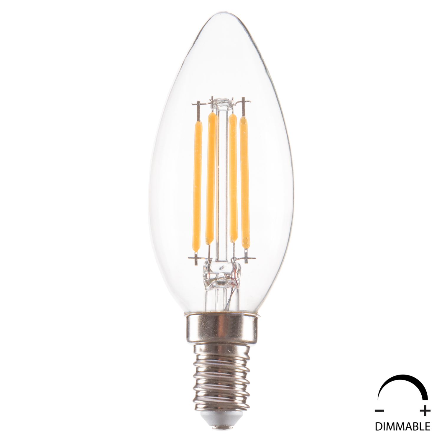 LIGHT BULB HM4048.01 LED FILAMENT 4W E14 3000K CLEAR DIMMABLE